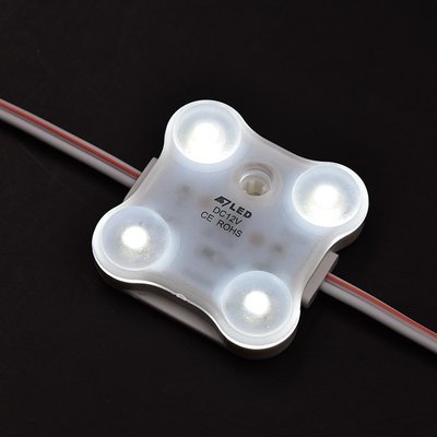 Модуль 4 LED лучше всего подходит для световых коробок глубины 80-200 мм и канальных букв