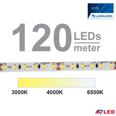 10 мм светодиодные ленты известного бренда Lumileds 12v 24v White