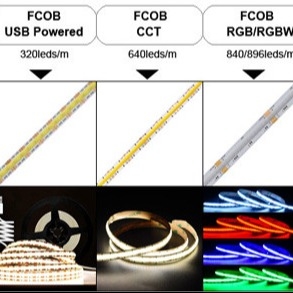 Сверхвысокая экологическая надежность дизайн наружных RGB ламп 528led/m COB Led Strip Light