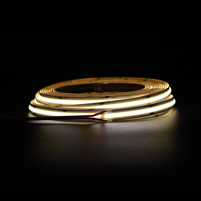 Сверхяркие 528 светодиодов/M COB Led Strip 12V 24V 10MM Безупречный желтый светодиод COB/FOB
