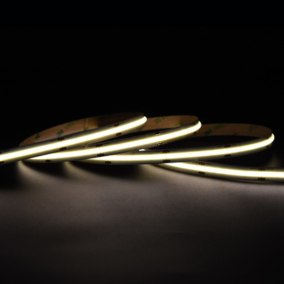 Сверхяркие 528 светодиодов/M COB Led Strip 12V 24V 10MM Безупречный желтый светодиод COB/FOB