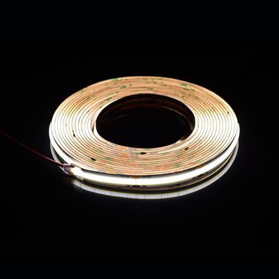 528Leds 12V 24V Cob 10mm Цвет Гибкий светодиодный ленточный свет Ra90 Линейный свет без точки света