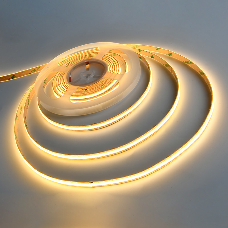 528led/m COB Led Strip Light DC12V 3000K IP20/IP65 Ориентированное однородное освещение и бескрайное для линейного освещения